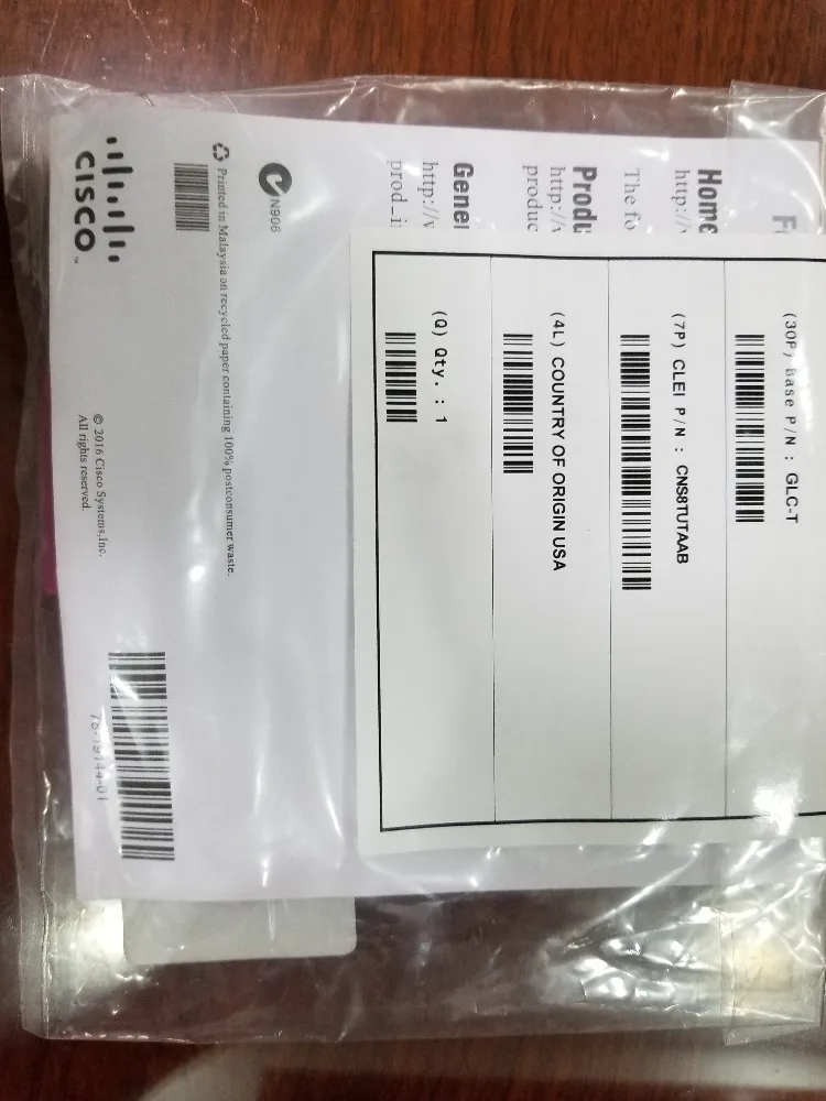 Фирменная новинка GLC-T натуральная 1000Base-T трансивер sfp-модуля RJ-45