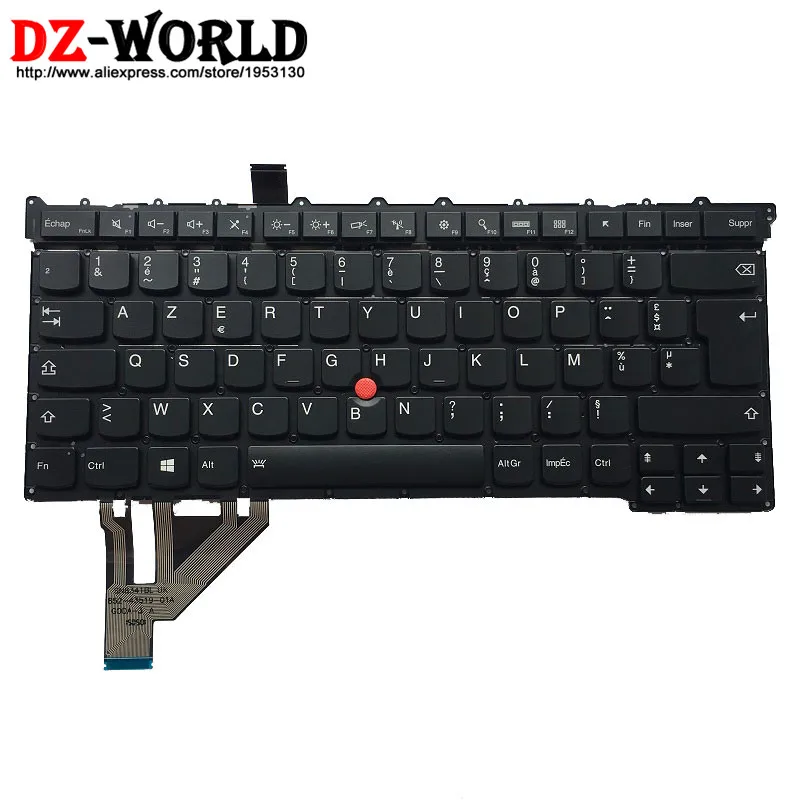 Клавиатура с французской подсветкой Teclado SM20G18616 для Lenovo Thinkpad X1 Carbon 3rd 20BS 20BT|keyboard