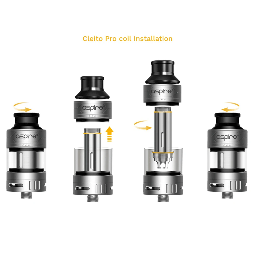 Оригинальная электронная сигарета Aspire cleito pro Tank Atomizer 3 мл Vape испаритель подходит