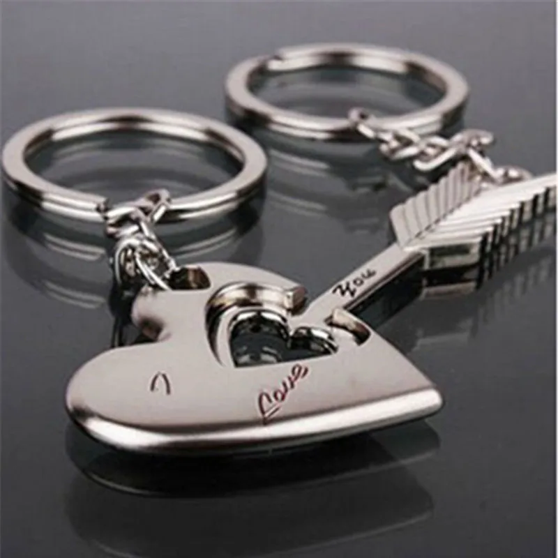 Модные 1 пара серебряного сплава стрелка лук любовь брелоки для влюбленных