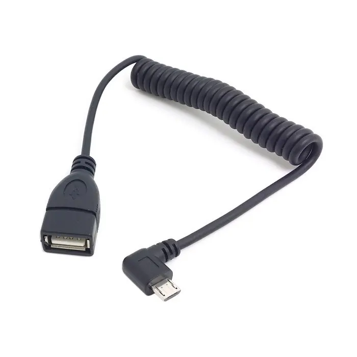 100 шт. см 1 м 90 градусов прямоугольный Micro USB 5-контактный OTG-разъем к USB-разъему Мама