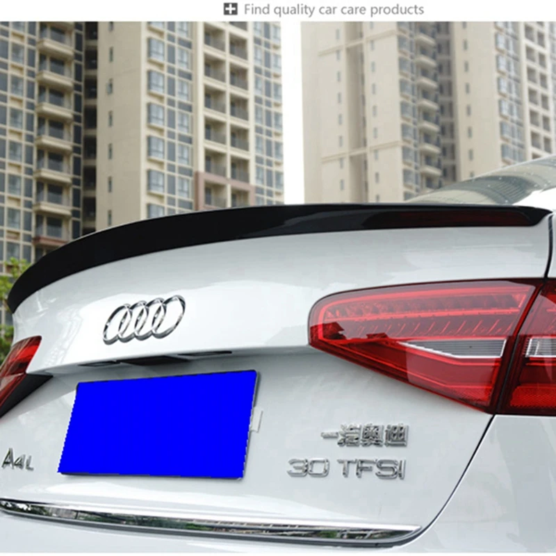ABS Пластик Неокрашенный хвост крыла грунтовка Цвет задний спойлер 1 шт. для Audi A4 B8