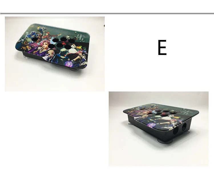 Cdragon сменный Аркадный Игровой Набор 5 мм DIY прозрачный черный аркадный джойстик акриловая панель чехол ручка прочная конструкция - Цвет: Фиолетовый