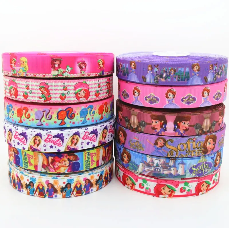 7/8 '' печатных корсажная лента hairbow головные вечерние уборы украшение партии diy OEM 22mmS14