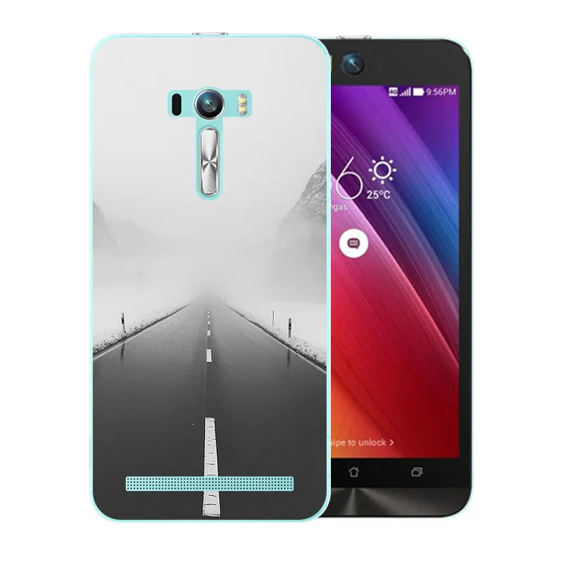 Мягкий чехол для Asus Zenfone Selfie ZD551KL 5 дюймов Grimace Pattern Силиконовый Чехол Для ZD 551KL ZD550KL