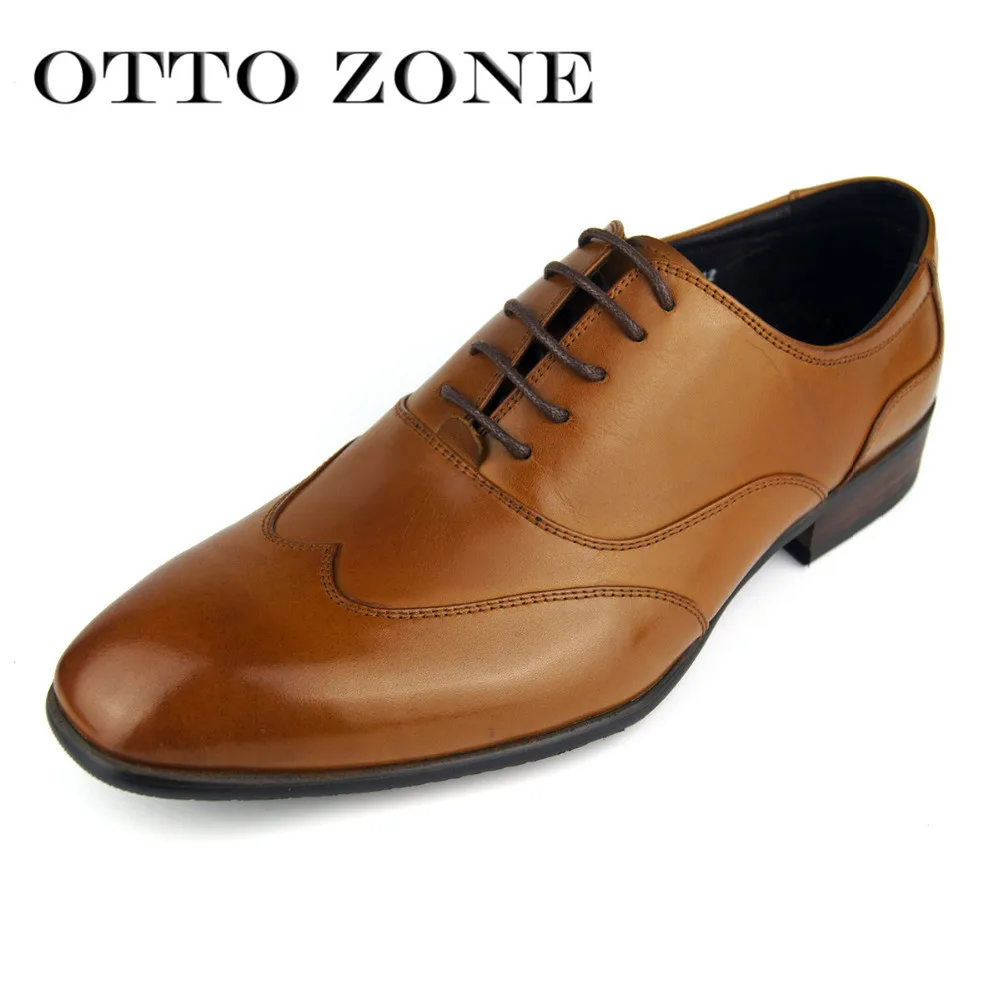 OTTO ZONE итальянские дизайнерские оксфорды винтажные модельные туфли Брендовые