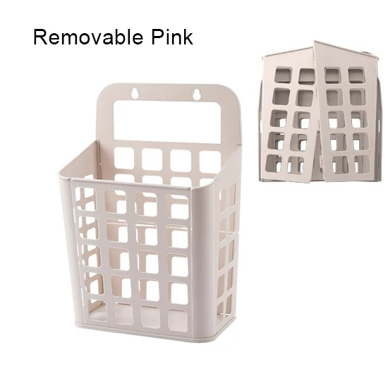 Removable Pink Корзина для грязной одежды, настенная висячая корзина для белья, домашняя корзина для белья, корзина для хранения одежды, корзина для белья, Органайзер - Цвет: Removable Pink