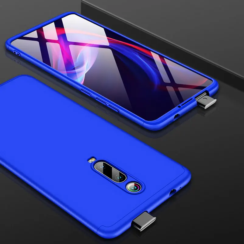 

3-in-1 full Protective Case For Xiaomi Mi 9T Pro Case Full Back Cover For Xiaomi Redmi K20 Pro Hard Phone Glass Redmi 7a