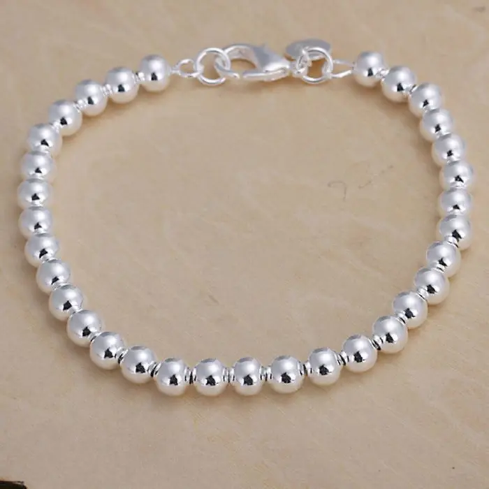 Браслет с серебряным покрытием для женщин/мужчин браслет шармом из серебра 925