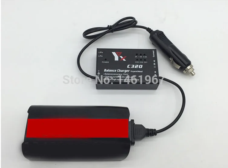 

Parrot bebop 2 car charger 12.6V 2A quick Battery Charging Outdoor for RC Parrot bebop 2 Drone Quadcopter