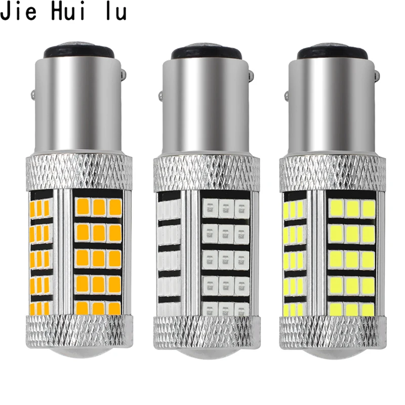 

1156 BA15S 1157 BA15S BAY15D 66 SMD 2835 LED White Red Yellow 12V Car P21W PR21W Brake Turn Tail Lights Signal Lamp 1Pcs