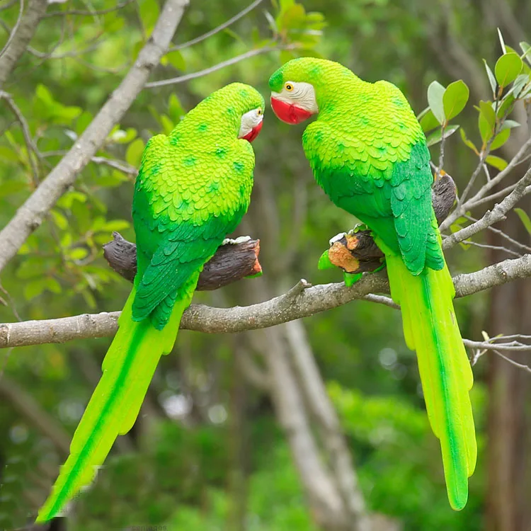 Имитация попугая птица открытый внутренний дворик украшения Декоративное