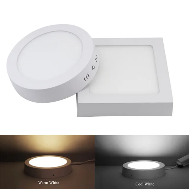 

Free shipping 9W/15W/25W Square Led Panel Light Surface Mounted Downlight lighting Led ceiling down AC85-265V + Driver