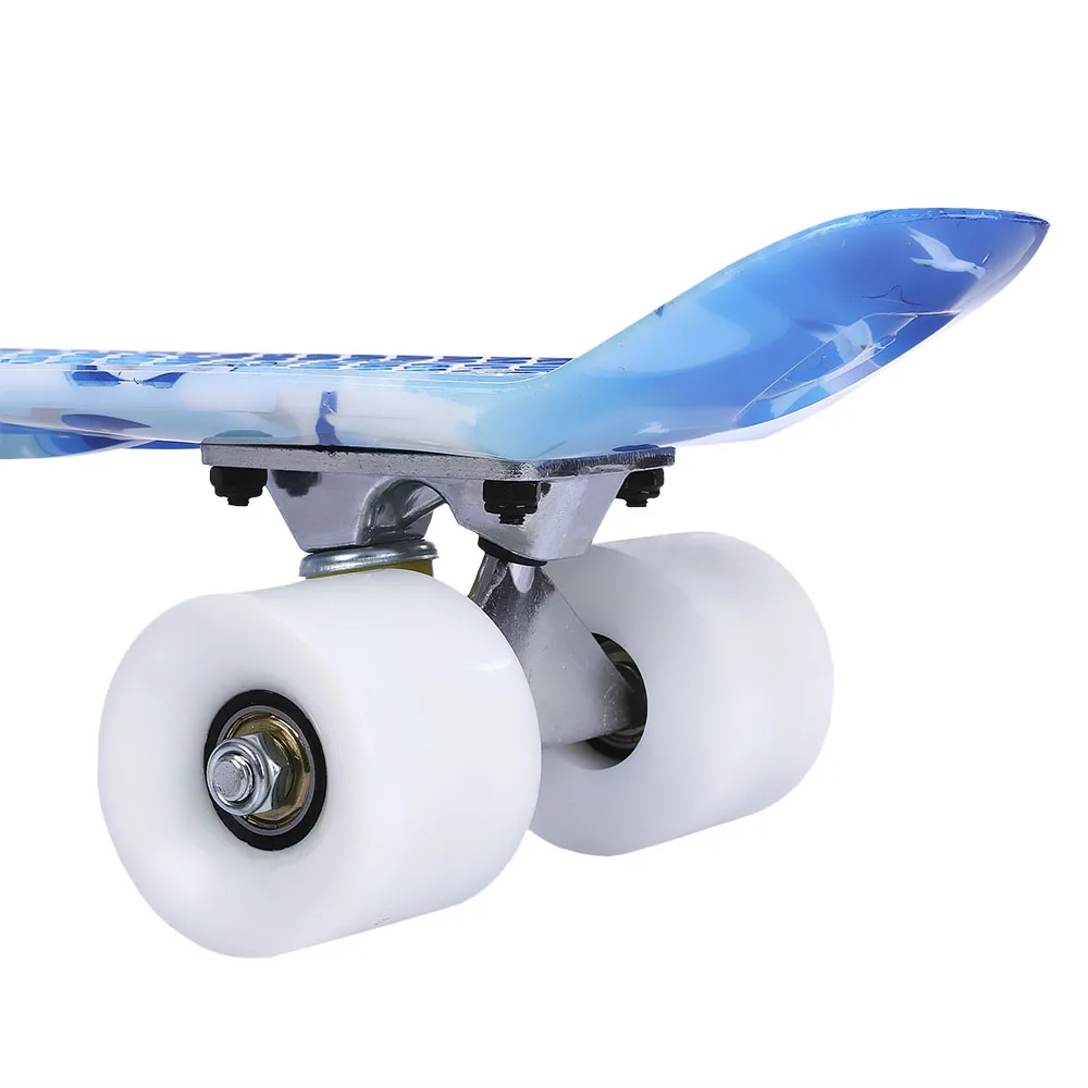 22 дюймовый скейтборд с изображением дельфина длинная доска из ПУ