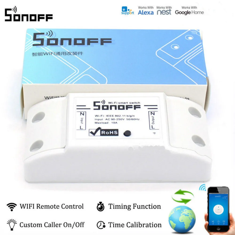 Интеллектуальный выключатель света Sonoff POW R2 в режиме реального времени