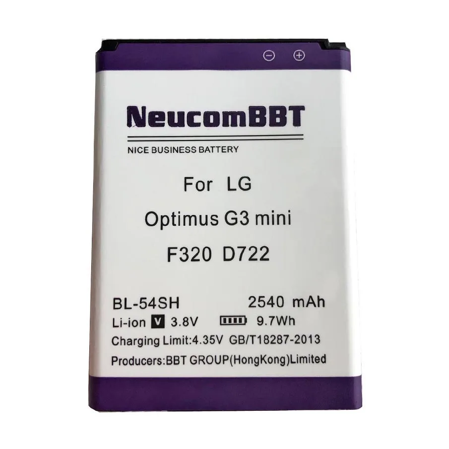 BL 54SH Аккумулятор для LG Optimus G3 mini D725 D722 D728 D729 D22 F300 L90 F7 F260 D410 D405N US780 F320 g3s mi NeucomBBT
