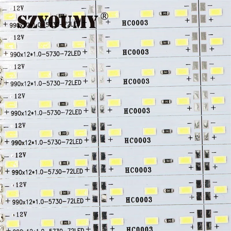SZYOUMY 50 шт./лот см 36 светодиодов 5630 SMD неводостойкая жесткая полоса для шкафа чисто