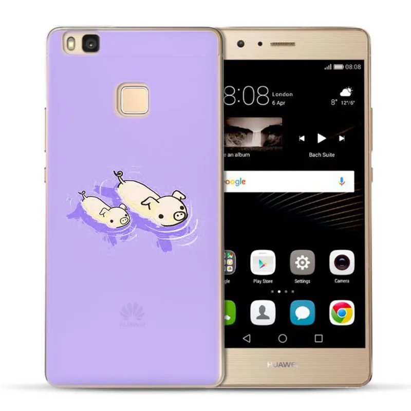 MLCRIYG мягкий чехол для телефона Huawei P9 Lite/P8 Lite/P10 Lite красочный из ТПУ с милой собачкой