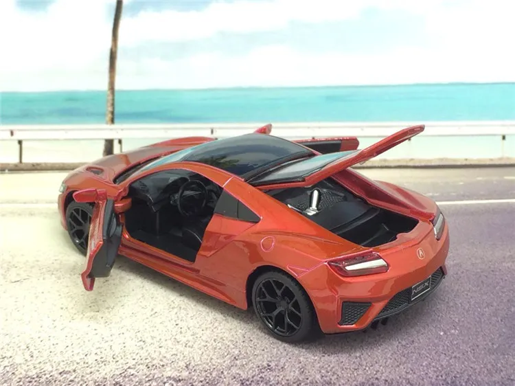 Акция Цена 1:32 Масштаб Honda Acura NSX литая под давлением модель автомобиля из металлического сплава со звуком светильник Модель автомобиля игрушки для детей Подарки