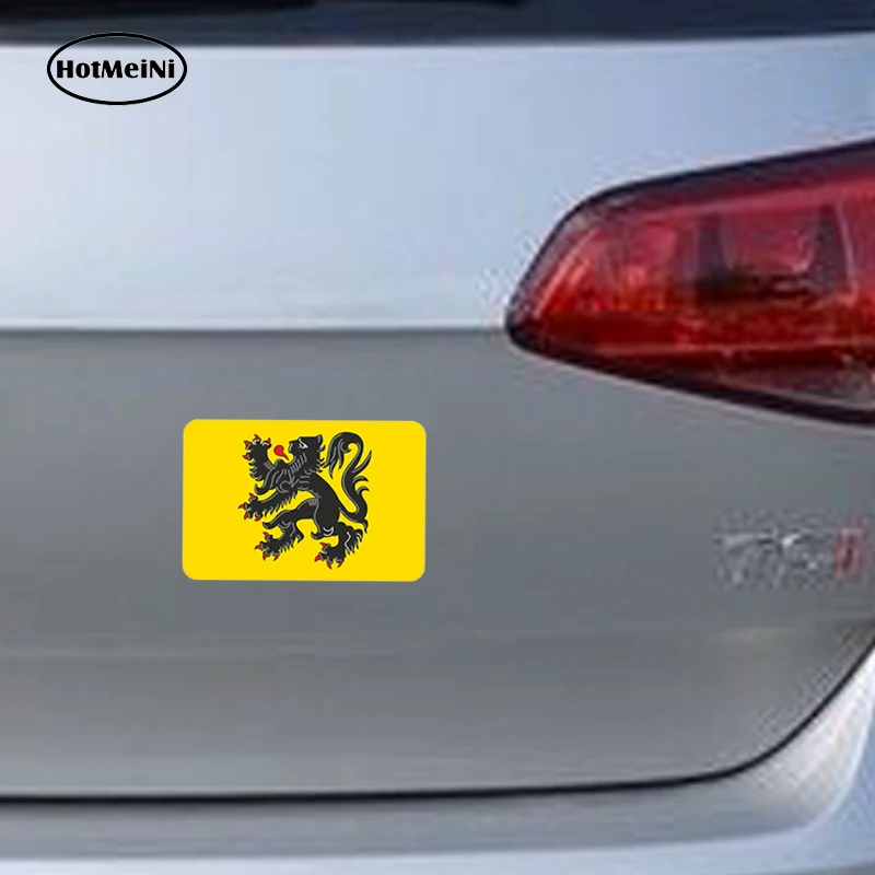 HotMeiNi Авто Стайлинг Фландрия флагшский флаг Автомобильная наклейка бампера Vlaanderen