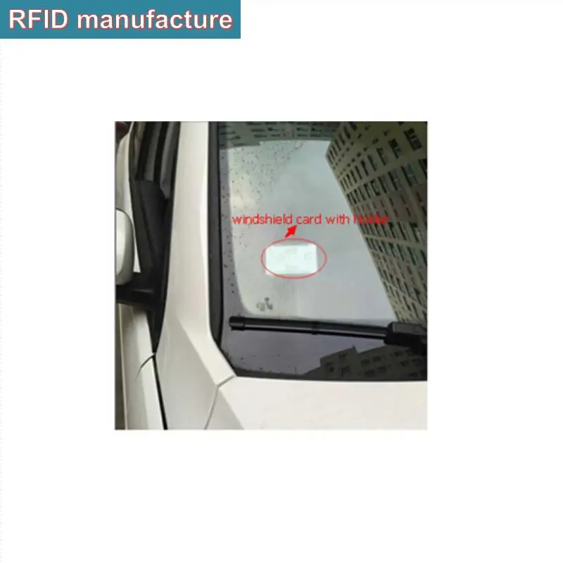 

free sample RFID UHF 5pcs waterproof White Card long range Read 15m EPC Gen2/ISO 18000-6C PVC Tag for personal vehicle access