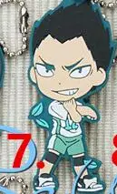 7 1 шт. аниме брелок Nekoma karasuo Haikyuu! Некома карасуно старшая школа с волейбольной Смолы Резиновые подвесные брелоки - Цвет: 7