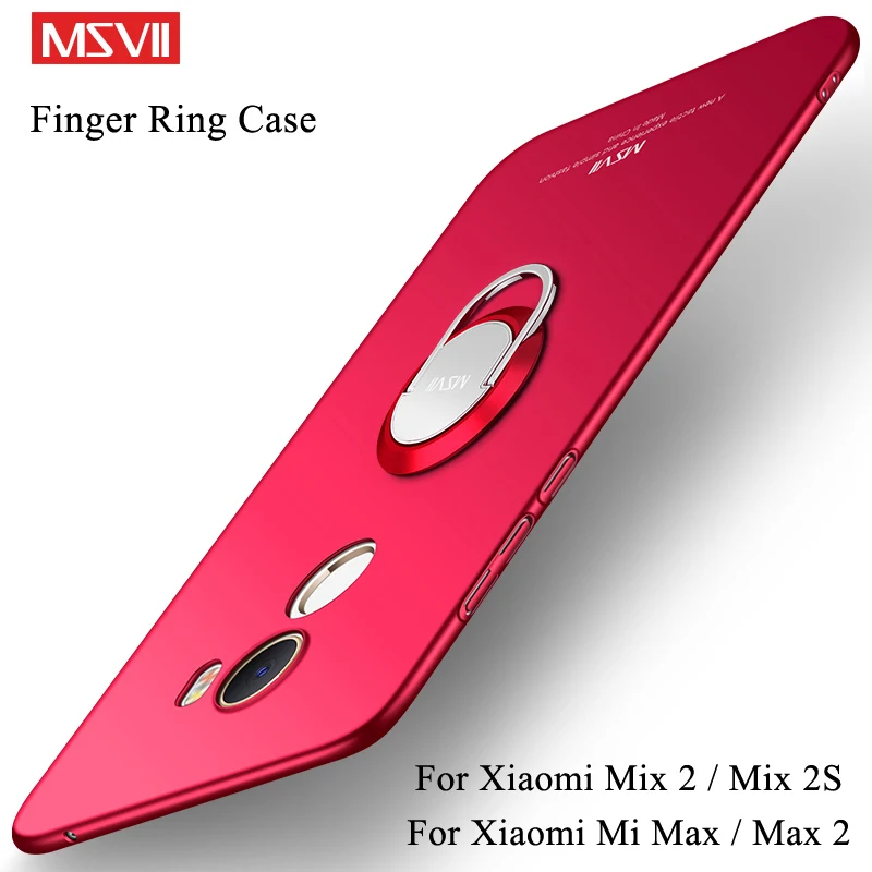 MSVII чехол для Xiaomi Mi Mix 2 S тонкий с кольцом пальцев MAX Xiomi MAX2 Mix2s |
