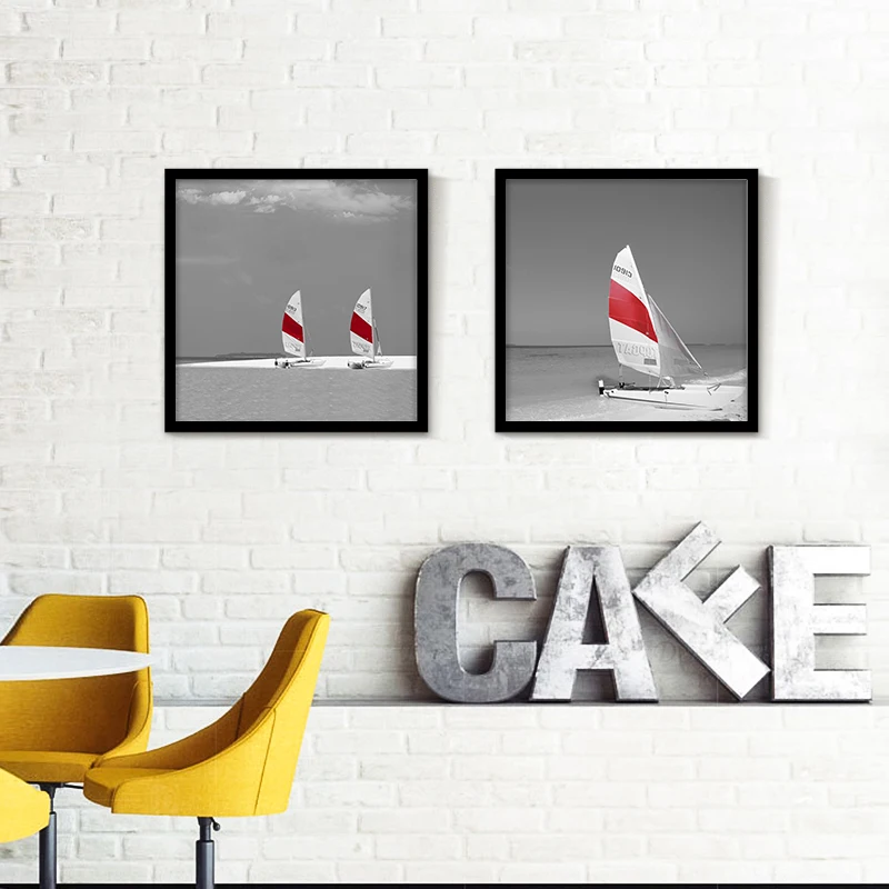 2018 Hot sell scenery Art printing poster wall decorative painting Smooth sailing Bright No Framed modern living room home decor | Дом и сад