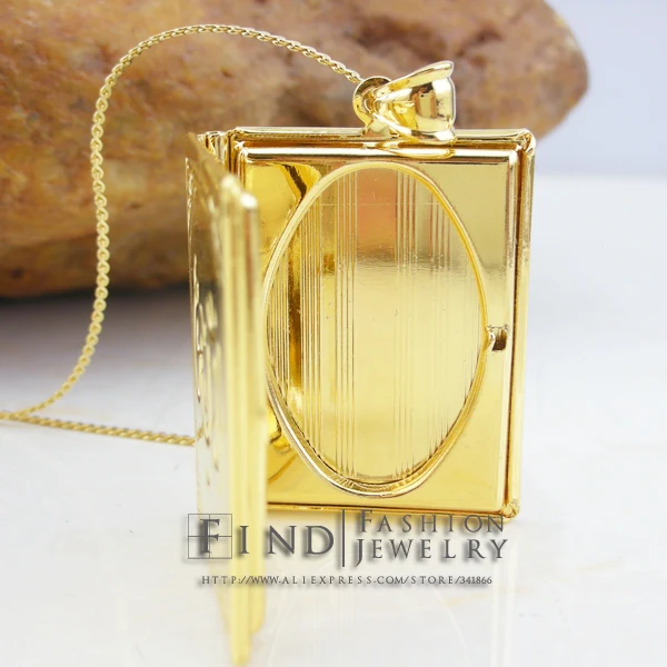 Islam allah jewelry muhammad gold Filled Muslim Islamic quran books pendant women girl &amp men unisex Ramadan Gifts 2pcs/lot | Украшения и