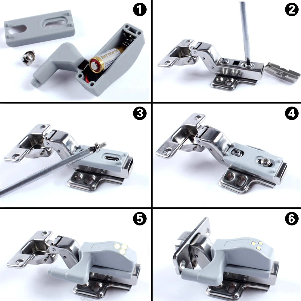 Светодиодный светильник с внутренней петлей 0 3 Вт шкафчик гардероб буфет-Ду