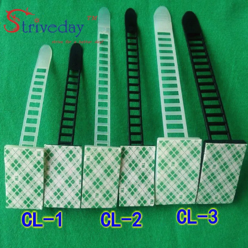 50 шт./пакет регулируемые зажимы для кабелей крепления проводов и защита