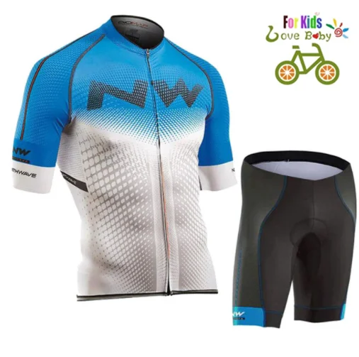 Горячие sale2019 Northwave Дети Джерси Dragen Korte Mouwen фиетсен комплект Jongens Fiets Kleding Ropa Ciclismo фиетсен Kleding Спорт Пак - Цвет: Kids suit