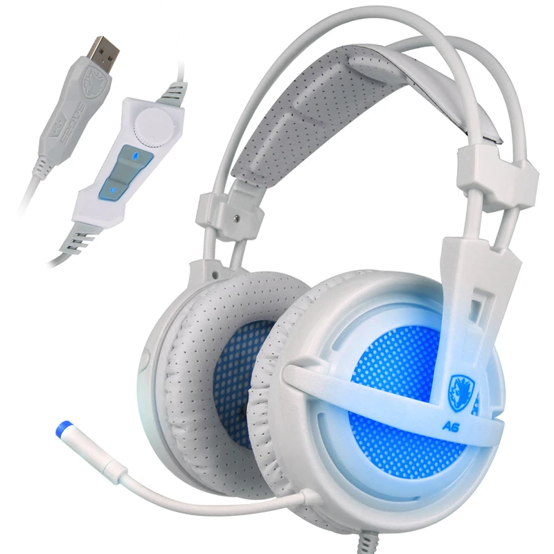 Игровые наушники Sades A6 USB 7 1 с объемным звуком|7.1 surround sound|sades a6gaming headphone usb |