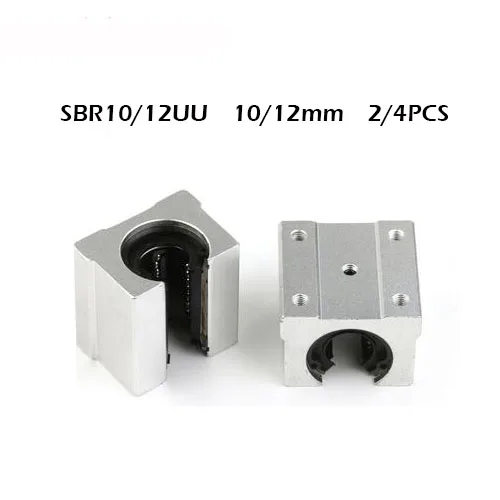 2/4 шт. sbr10uu sbr12uu 10 мм 12 Бесплатная доставка SBR10 SBR12UU линейный Шарикоподшипниковый