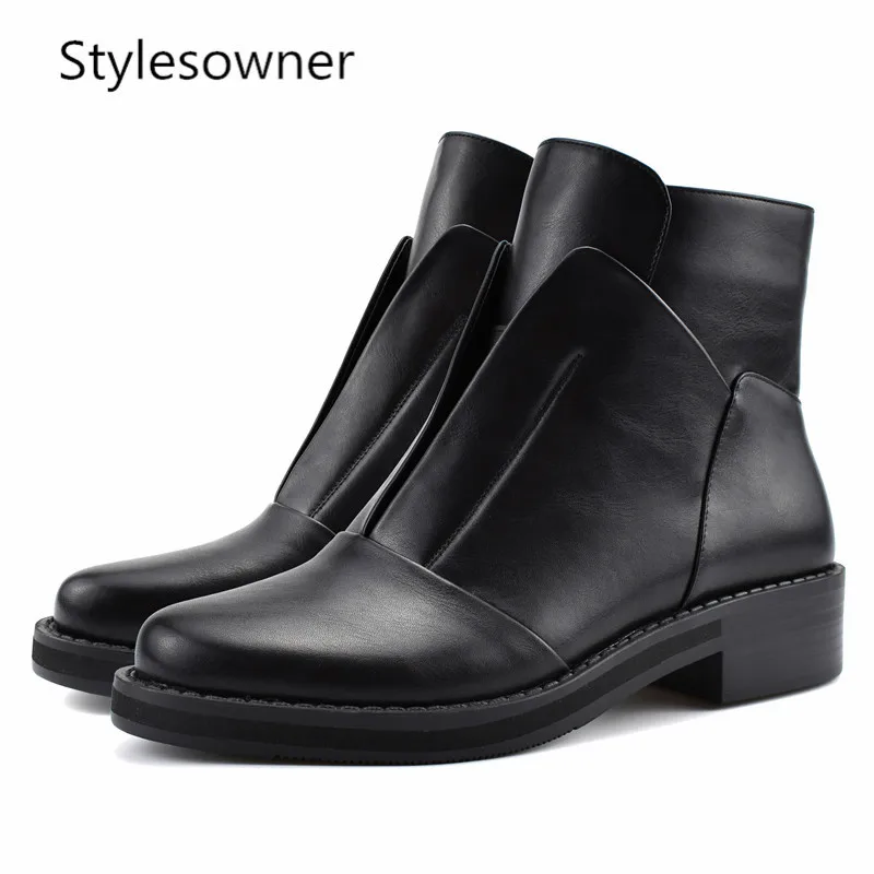 Зимние высококачественные дизайнерские женские ботинки Stylesowner модные