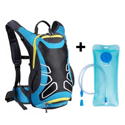 Blue and water bag HU WAI JIAN FENG велосипедная сумка, рюкзак через плечо, ультралегкий спортивный рюкзак для верховой езды MTB, гидратационный рюкзак 15л, велосипедный рюкзак - Цвет: Blue and water bag