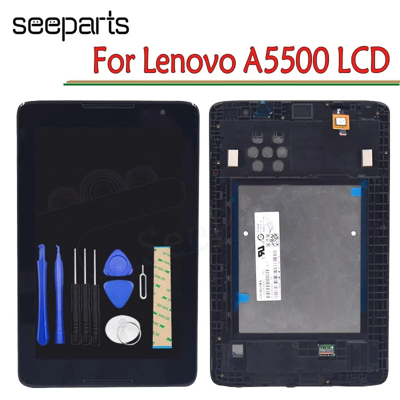 100% протестированный для Lenovo A5500 ЖК дисплей сенсорный экран панель дигитайзер с