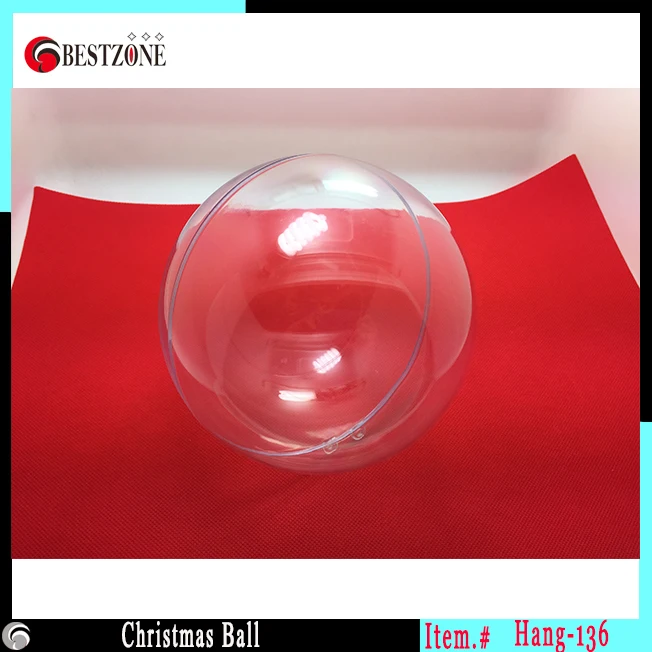 Большой размер 136 мм Рождественский шар из прозрачного пластика романтичного