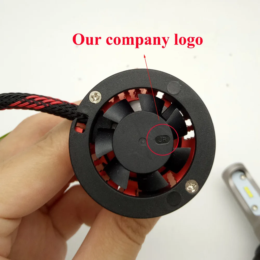 2xNewest Car-styling S1 H7 9005 9006 H3 H1 H8 H11 CSP Chip Led Bulb Car Headlight Kit Single Beam 8000LM with fan Auto LED Light |