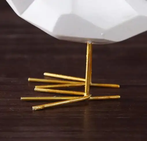 Золотая птица свадебное украшение комната для образцов домашний декор птицы