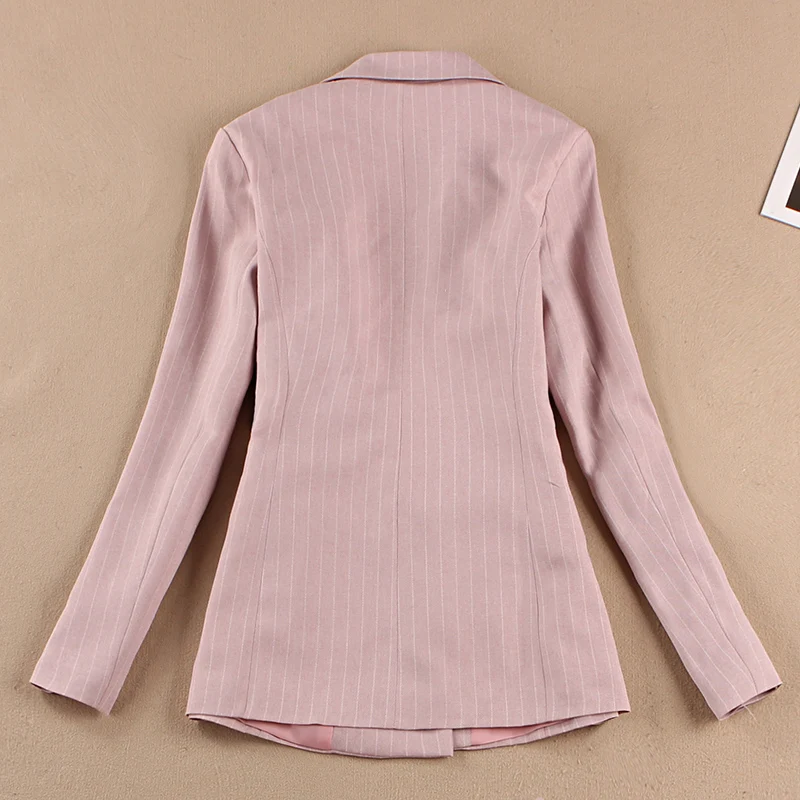 Женские костюмы Новинка Лето корейский Повседневный тонкий полосатый маленький