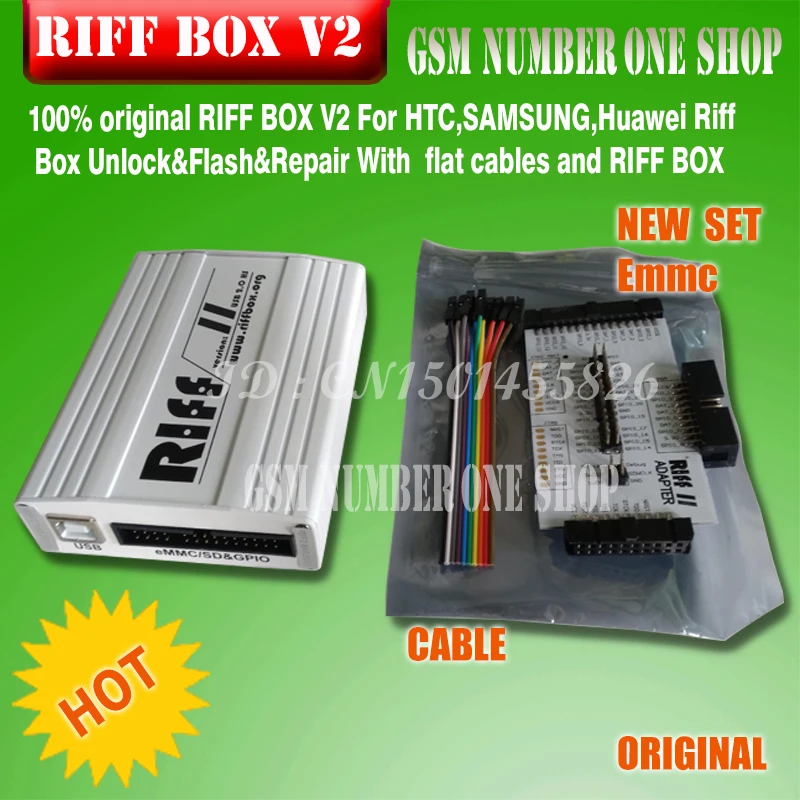 100% Оригинальный RIFF BOX JTAG для HTC SAMSUNG Huawei Riff Box разблокировка вспышка и ремонт с