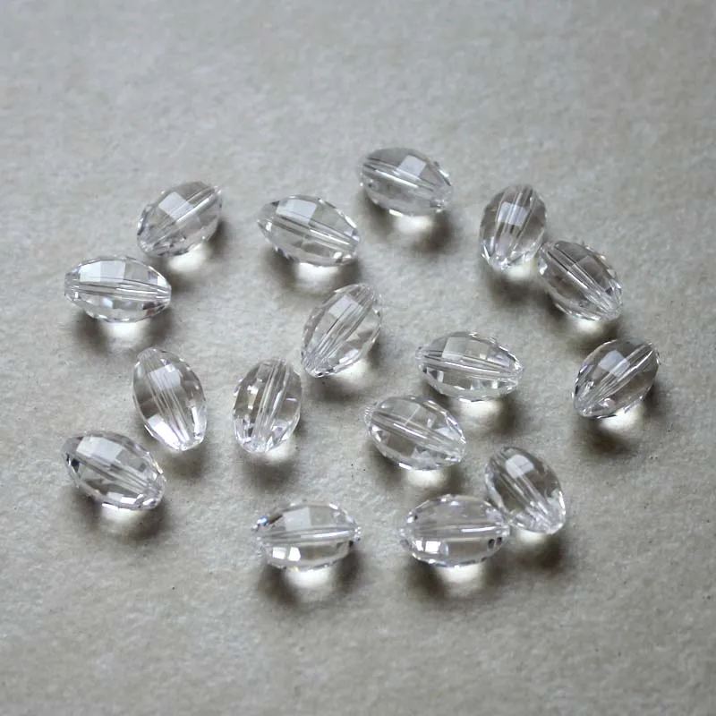 Оптовая продажа 100 шт./лот AAA + Хрустальные стеклянные граненые бусины Овальные