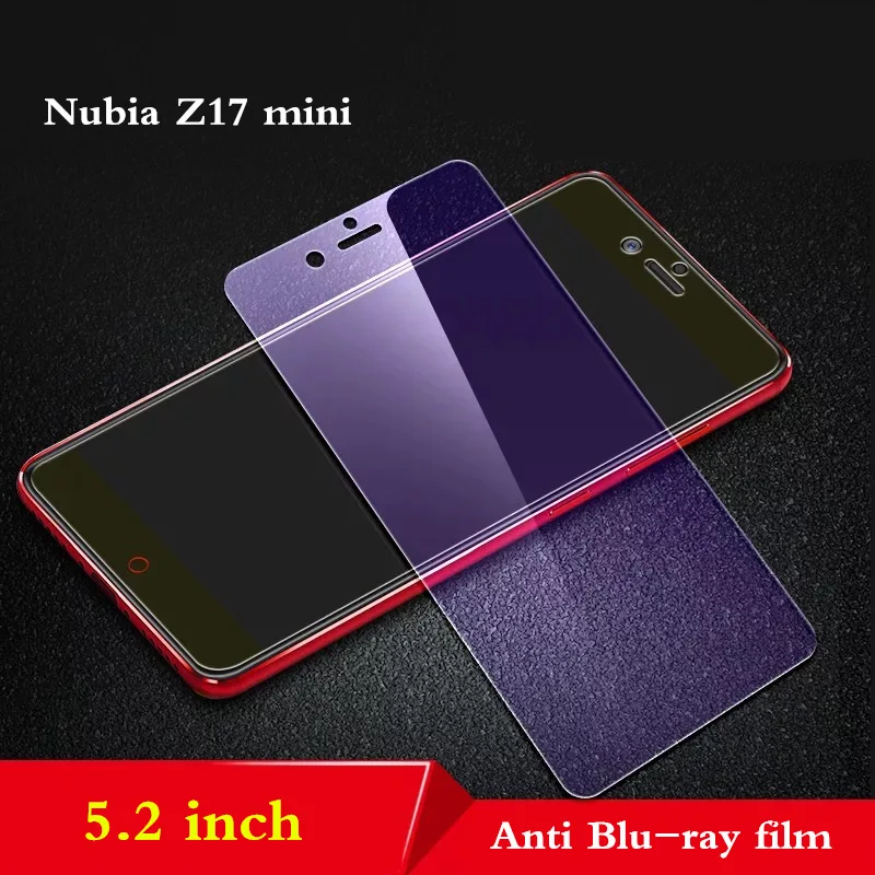 Закаленное стекло для zte Nubia Z17 Mini Z11 Mini s 9H Защитное стекло для zte Nubia Z11 max Z17 mini стеклянная пленка - Цвет: Z17Mini Anti Bluray