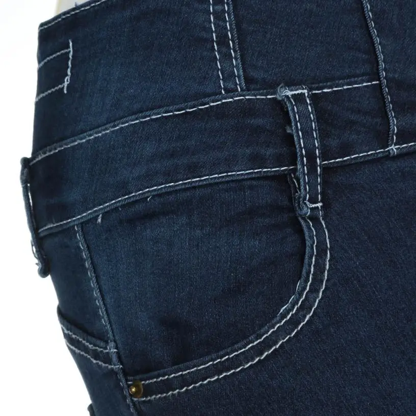 Pencil Dark Blue High Waist Jeans Women Skinny Ripped Denim Trousers Fashion For Stretch Pants 7 |