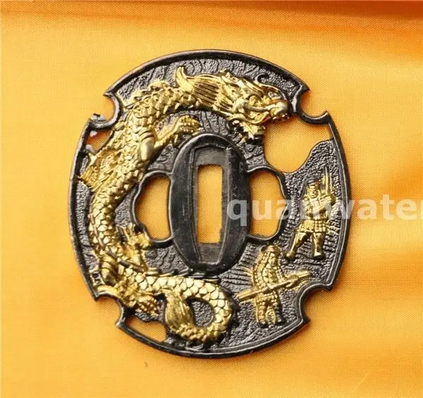 Красивый дизайн и качество японский TSUBA с драконом|tsuba|japanesejapanese tsuba |