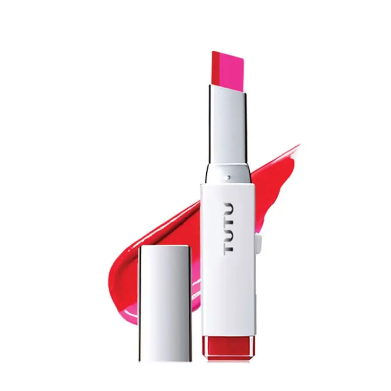 Горячие губы макияж мода двойной цвет градиентная помада 6 цветов