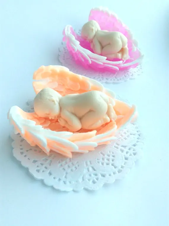 3d Силиконовая форма или мыло для сна ребенка с крыльями ангела милое детское