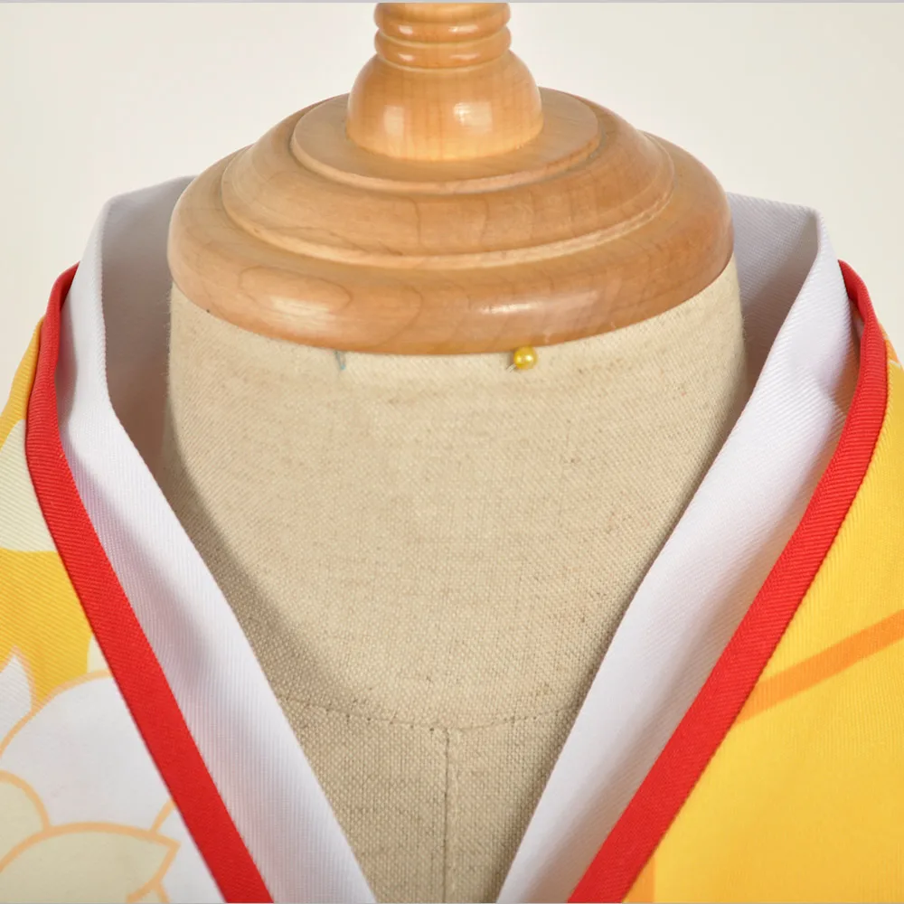 Love Live Sunshine костюмы для косплея Aqours Takami Chika Taisho кимоно юката платье наряд аниме
