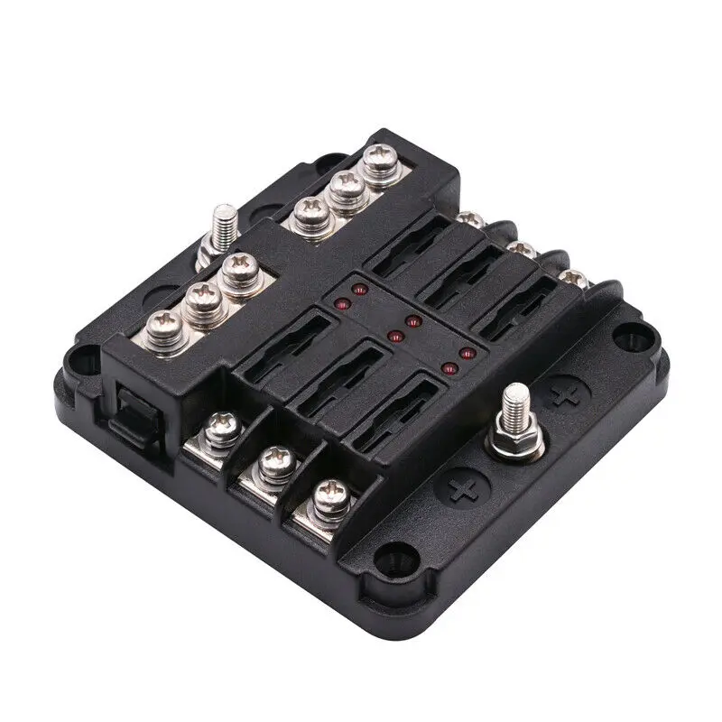 12V 32V 6 Way автомобильный держатель предохранителя вольт Стандартные лезвия реле